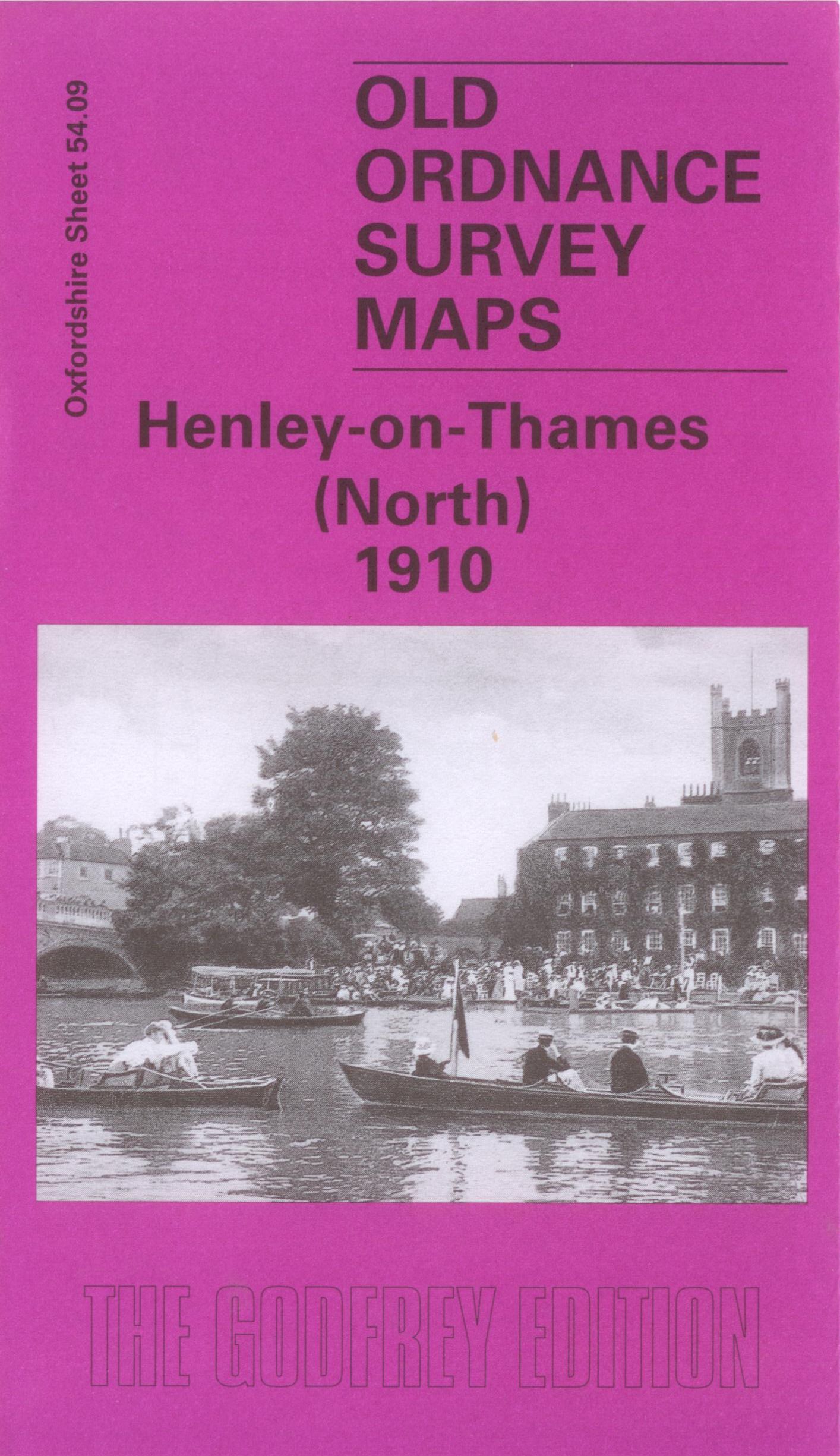 OLD ORDNANCE SURVEY MAP HENLEY ON THAMES SOUTH 1910 READING ROAD HARPSDEN 