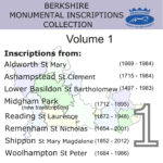 Berkshire Monumental Inscriptions, Vol 1 (CD)