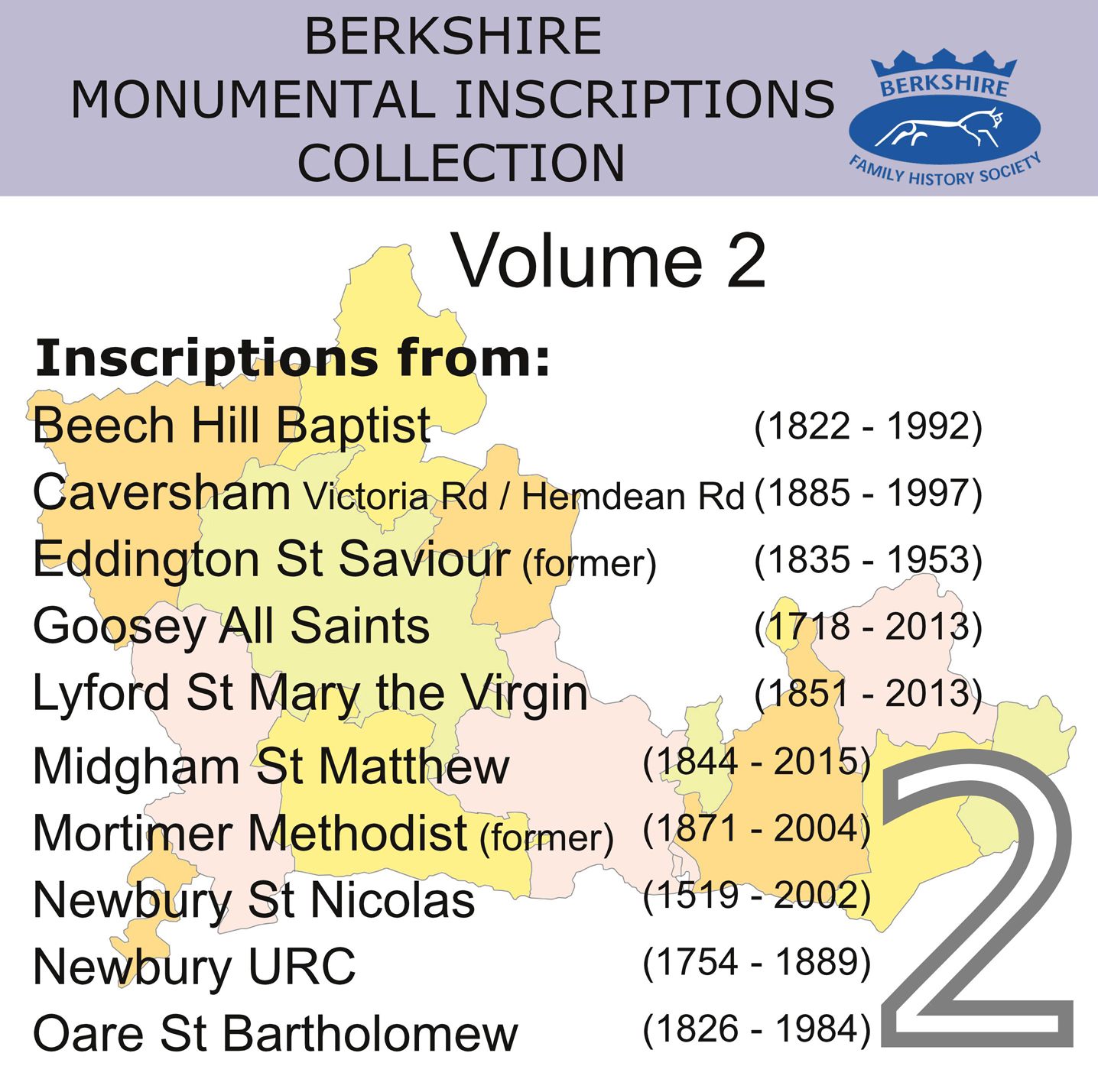 Berkshire Monumental Inscriptions Collection, Vol. 2 (CD)