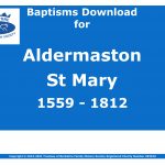 Aldermaston St Mary Baptisms 1559-1812 (Download) D1577