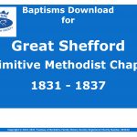 Shefford, Great Primitive Methodist Chapel Baptisms 1831-1837 (Download) D1640
