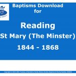 Reading St Mary Minster Baptisms 1844-1868 (Download) D1740 (Part 2 of 5)