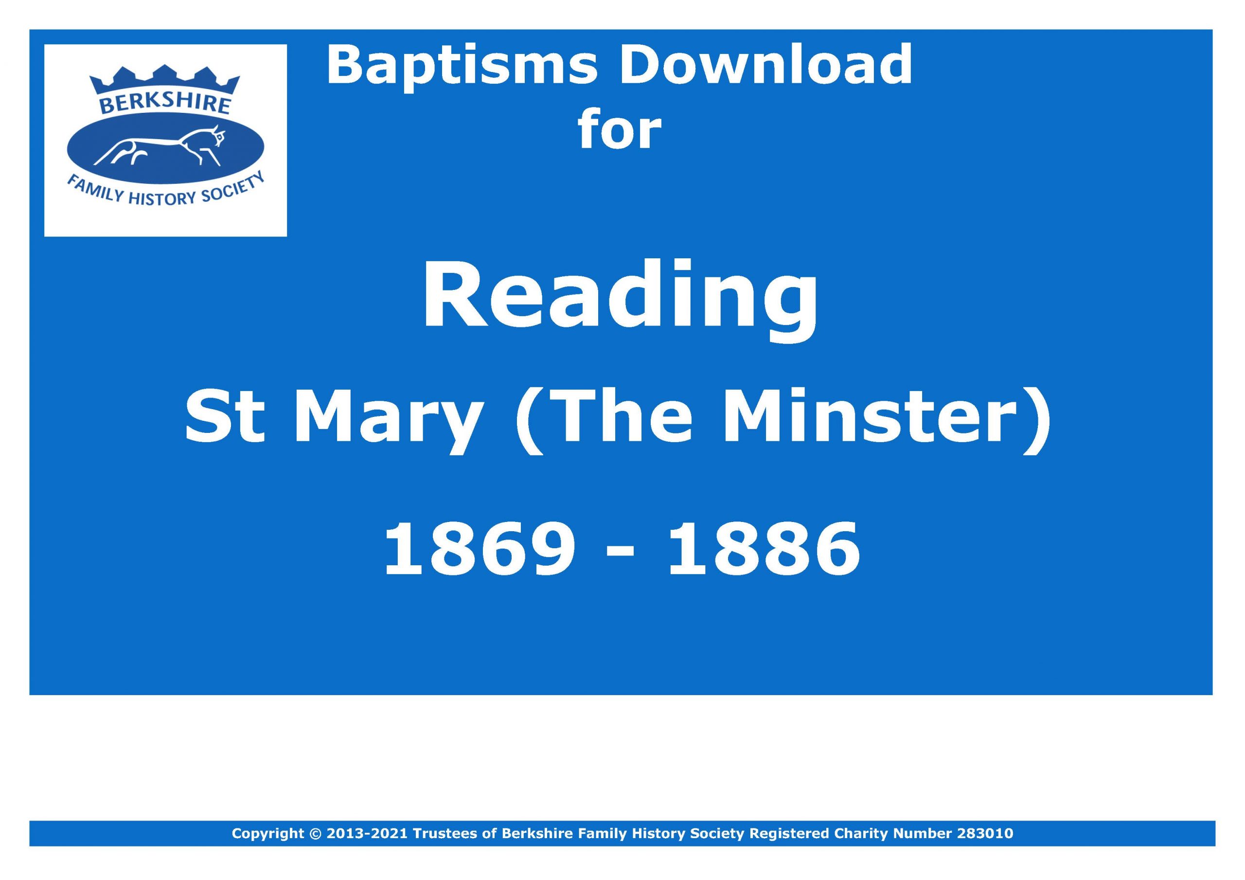 Reading St Mary Minster Baptisms 1869-1886 (Download) D1741 (Part 3 of 5)